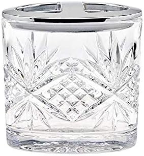 Godinger Crystal Toothbrush Holder, Decorative Countertop Organizer, Bathroom Accessory, Dublin Collection, Decorative Countertop Organizer