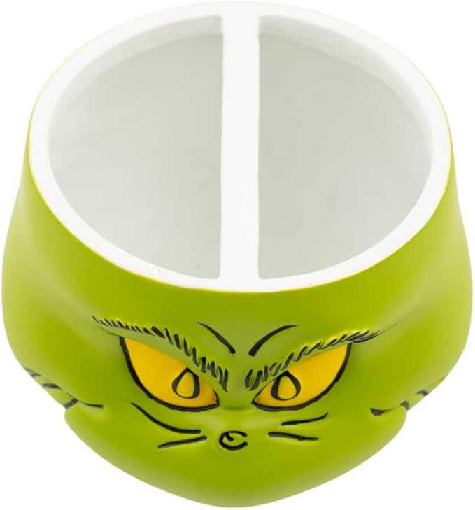 Dr. Seuss The Grinch Holiday Christmas Toothbrush Holder - Makeup Brushes/Pens Tumbler, (Officially Licensed Product) by Franco Collectibles