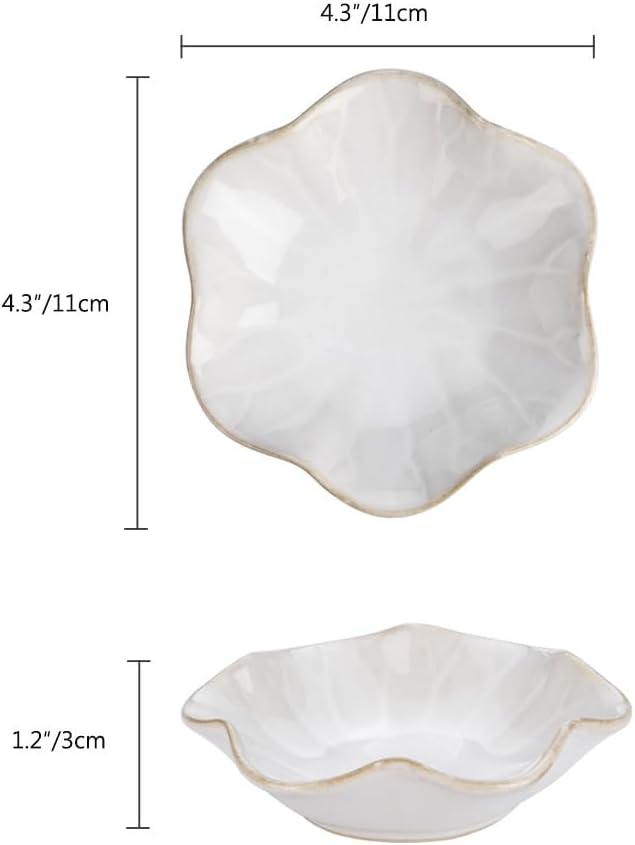 2PCS Lotus Leaf Shape Ring Holder Dish, Small Key Bowl, Ceramic Trinket Tray Jewelry Dish Organizing Necklace Earrings for Mom Friend Sister, All Jewelries Are NOT Included. White +Pink.â¦