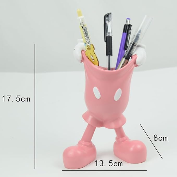 Cute Mouse Pen Holder for Desk, Cartoon Mouse Vase Makeup Brush Holder, Birthday Party Supplies Gift for Home Decoration