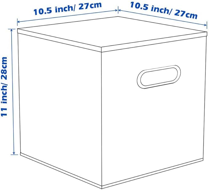 ShellKingdom Storage Bins, Foldable Fabric Storage Cubes And Cloth Storage Organizer Drawer with Metal Handle For Closet And Toys Storage, 11 X 10.5 X 10.5 INCH, 6 Pack (Fuchsia)