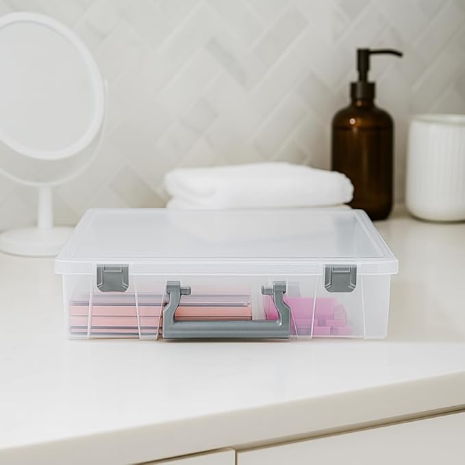 Best Kept Bathroom Cabinet Organizer | Plastic | Hair Product | Baby Bottle Storage | Food Containers | Open Core, 1 Pack