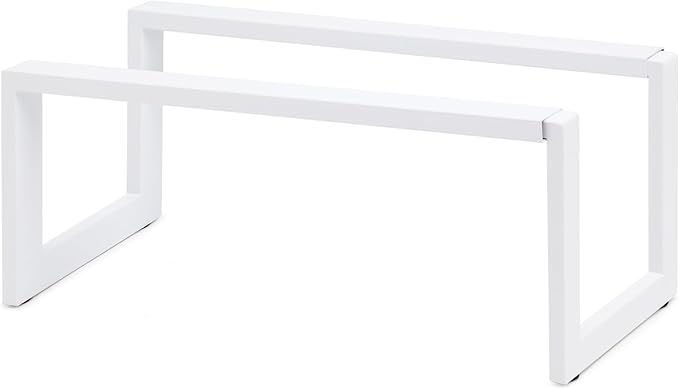 QUALIAZERO Expandable Shoe Rack Organizer for Closets, Entryways, Hallways, Bedrooms, Living Rooms, Kitchens, Bathrooms, Laundry Rooms (SATIN SNOW, 1 PACK)