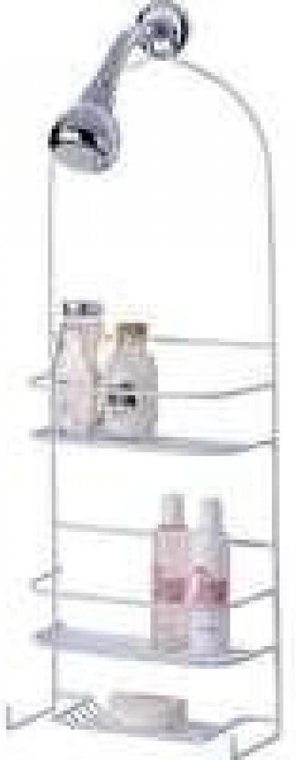 Homebasix SS-5786-PE-3L Deluxe Shower Caddy, White