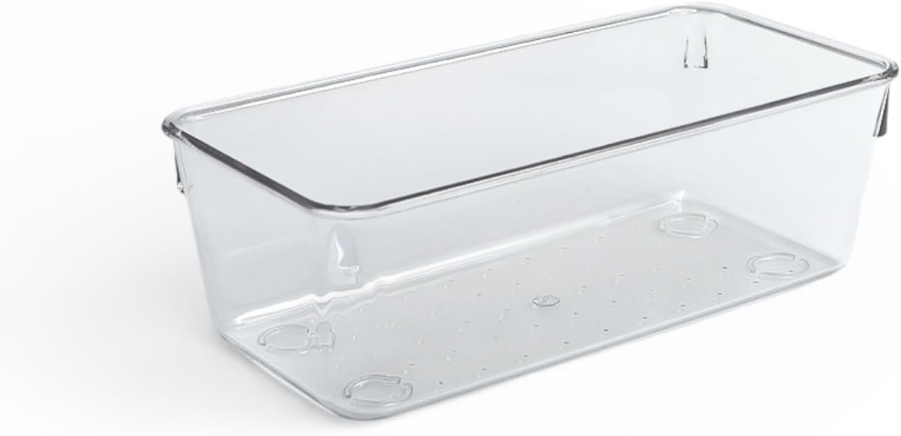 Neatly You Versatile 25-Piece Drawer Organizer Set โ 4 Different-Sized Clear Plastic Bins (25 Total) For Organizing Bathroom, Vanity, Dresser, Kitchen, Desk, Makeup, Office