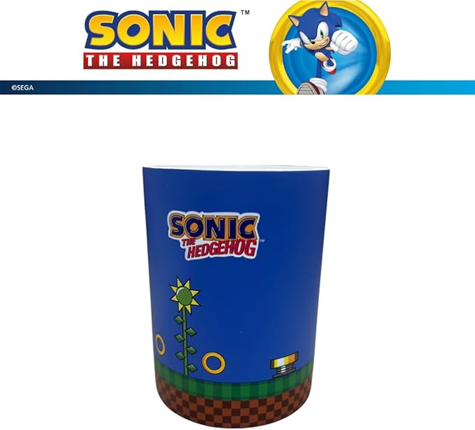 Sega Sonic The Hedgehog Gamer Kids Toothbrush Holder - Makeup Brushes/Pens Tumbler, (Officially Licensed Product) by Franco Collectibles