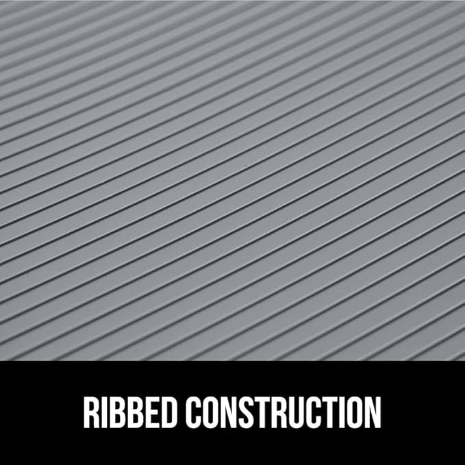 GORILLA GRIP DuraGuard Shelf Liner, 17.5x30 Non-Adhesive Cabinet Liners for Kitchen Drawers, Shelves, Refrigerator, Pantry Storage, Bathroom Closet, Durable Waterproof BPA Free Ribbed Plastic, Gray