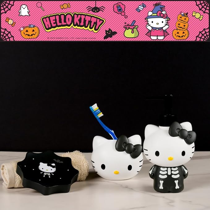 Sanrio Hello Kitty Toothbrush Holder - Makeup Brushes/Pens Tumbler, (Official Peanuts Product) by Franco Collectibles
