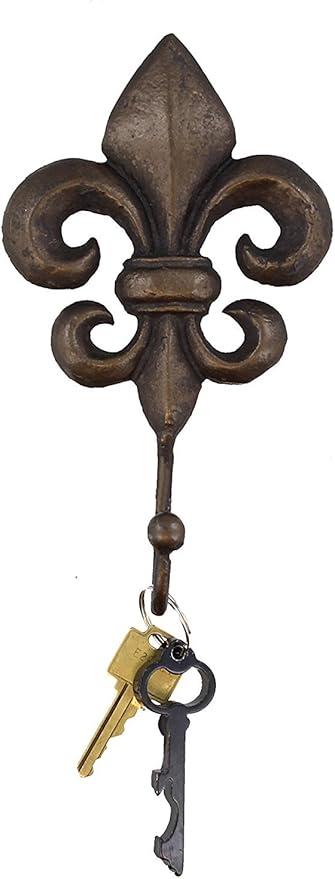 SPI Home Cast Iron Fleur De Lis Wall Hook
