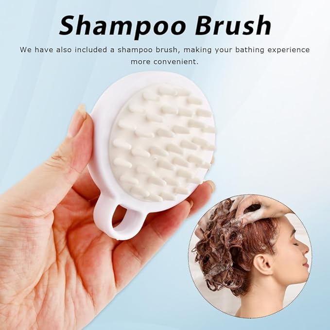 Strong Suction Cup Shower Caddy, Shower Shelf for Home Storage, No-Drilling Removable Bath Organizer Suction Powerful Heavy Duty, Wall Mounted Easy Install, With Shampoo Brush