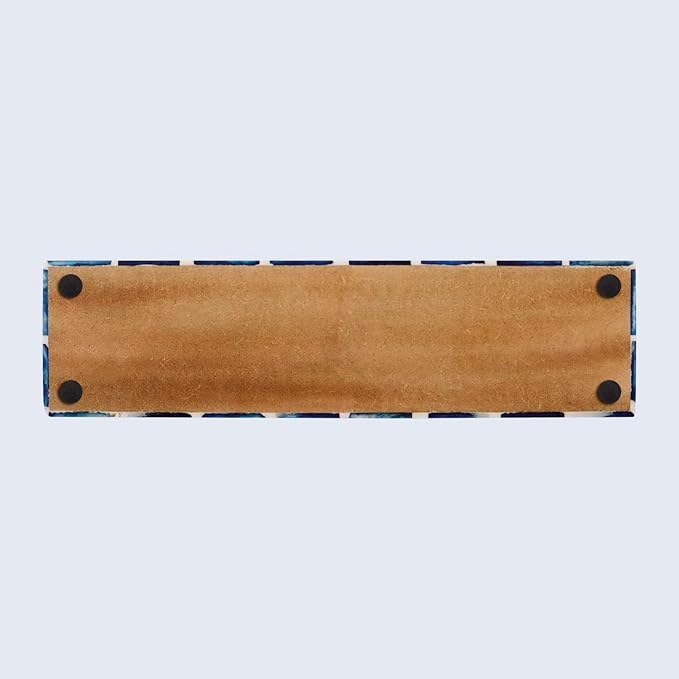 Handicrafts Home Decorative Remote Holder Box 10x2.5 – Slim Organizer Box with Lid for TV Remotes, Coffee Table Décor, Modern Shelf Box, Boho Home Décor Accent, Black and White Decorative Storage Box