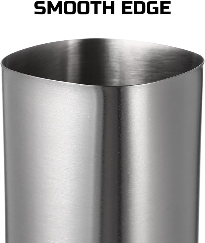 Stainless Steel Water Cup 1Pc Brushed Nickel Bathroom Drinking Tumbler Mouthwash Holder for Home & Kitchen