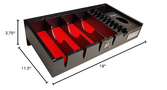 Vincent Countertop Tray Station Organizer 6 (Black)