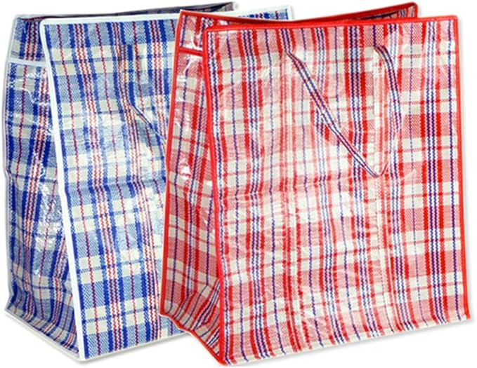 Large Tote Storage Bag Reusable Shopping Groceries Laundry Organizing Zipper Bag