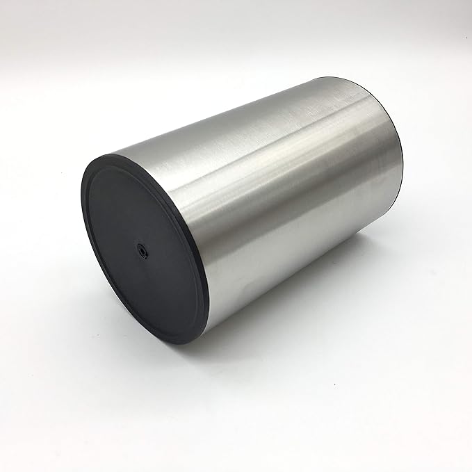 Stainless Steel Kitchen Utensil Holder, Kitchen Caddy, Utensil Organizer, Round Shape Utensils Crock, 7" by 4.3" (utensils not included)