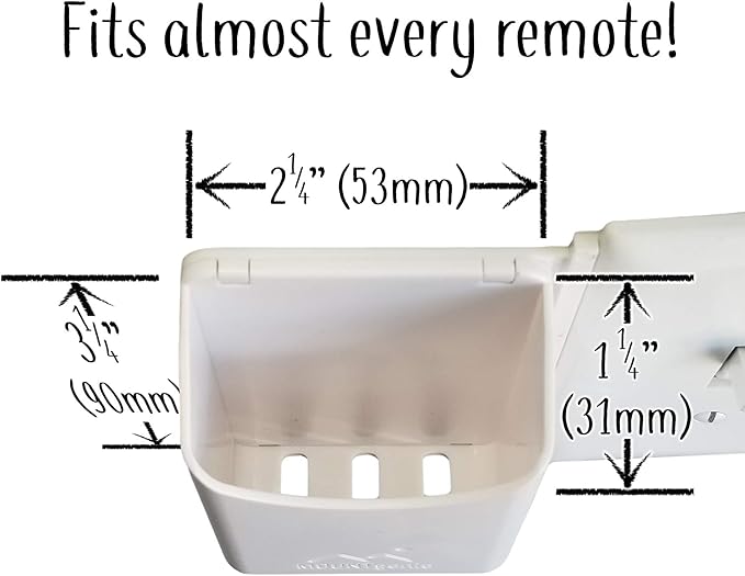 The No-Screwups Remote Control Holder by Mount Genie (Black): Wall Mount with No Damaging Screws or Tape. Installs in Seconds on Any Light Switch. Great for TV, Ceiling Fan and Roku Remotes.