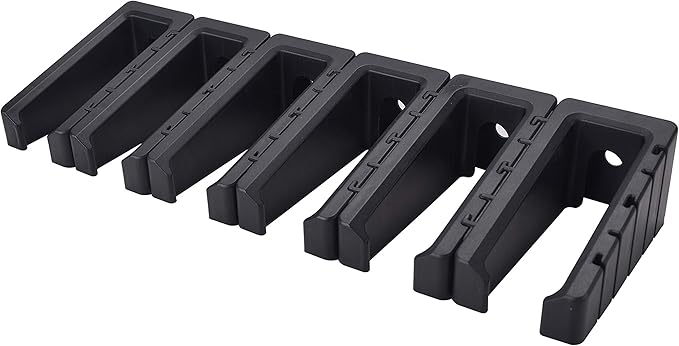 Magnetic ABS 6 Standard AR Rack Wall Mount, AR Mag Holder for 5.56 .223 Magazines, Wall Magazine Display, Magnet AR Mag Storage Organizer