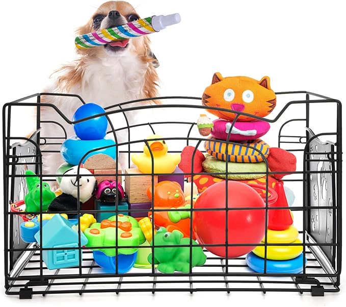 14" Large Wire Baskets for Organizing, Metal Open Storage Bin with Handles, Foldable Kitchen Pantry Organizer, Farmhouse Decor for Cabinets Closets Shelves Laundry Room Bathroom Picnic
