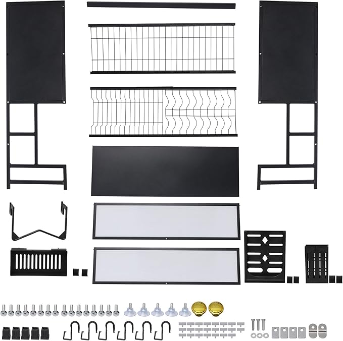 PENSUN Dish Drying Rack Over The Sink, 2-Tier Kitchen Utensil Storage Organizer Shelf, Space-Saving ,Efficient Sink Drainer and Storage Solution - 85cm/33.46in (Black