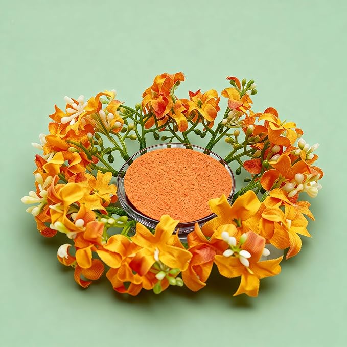 Mini Flower Ring Plate Jewelry Storage Tray Ring Holder for Dressing Table, Bedside Table, Room Bathroom Decoration, Cute Valentine's Day Christmas Birthday Gift for Women (orange flower)