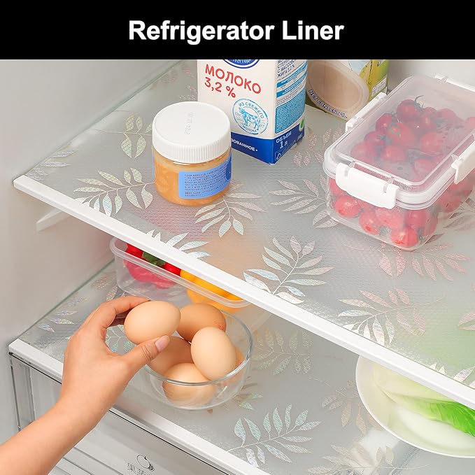 Cooyes Shelf Liner – Premium Non-Adhesive Cabinet & Drawer Liner for Kitchen – Waterproof Shelf Paper with Modern Pattern – Durable EVA Cabinet Mat – Easy to Cut (24" W x 120" L)