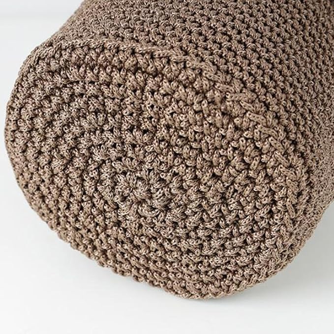 Set of 2 Woven Baskets for Storage and Organization on Vanity and Bathroom, Brown