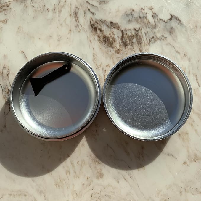 Brando Moon Small Metal Pill Container - 2.1 x 0.9” Pocket Size Portable Pill Box Case – Sturdy Storage Organizer for Coffee, Pills and other Small Components while Traveling