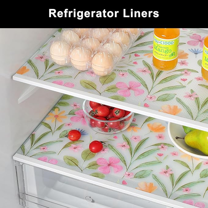 Cooyes Shelf Liner – Premium Non-Adhesive Cabinet & Drawer Liner for Kitchen – Waterproof Shelf Paper with Modern Pattern – Durable EVA Cabinet Mat – Easy to Cut (12" W x 240" L)