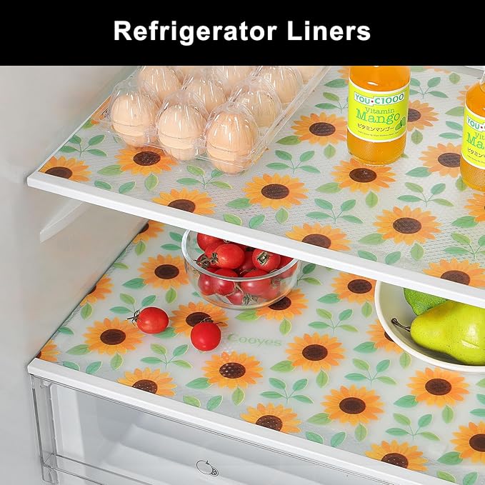 Cooyes Shelf Liner – Premium Non-Adhesive Cabinet & Drawer Liner for Kitchen – Waterproof Shelf Paper with Modern Pattern – Durable EVA Cabinet Mat – Easy to Cut (17.5" W x 360" L)