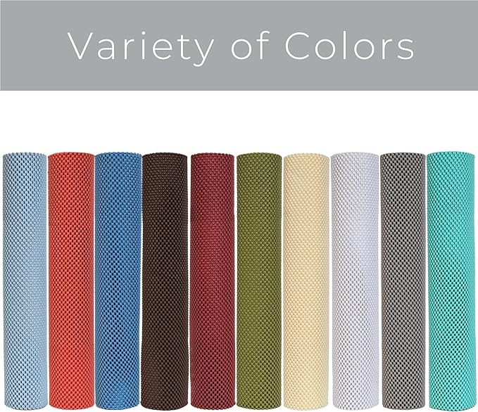 Smart Design Classic Grip Shelf Liner For Home Organization- Non Adhesive/Slip, Easy Clean - Perfect for Desk, Shelves, Kitchen, Bathroom, Cabinet Protection -Graphite Gray