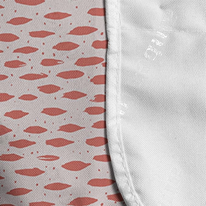 Ambesonne Abstract Microwave Oven Cover, Pastel Flock of Fish Design in Monochrome Warm Tones Flow Depiction Pattern, Water Resistant Organizer with Pockets for Kitchen, 36" x 12", Coral Pearl