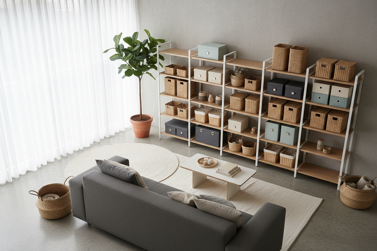 Decorative storage baskets and boxes for stylish and organized home storage solutions