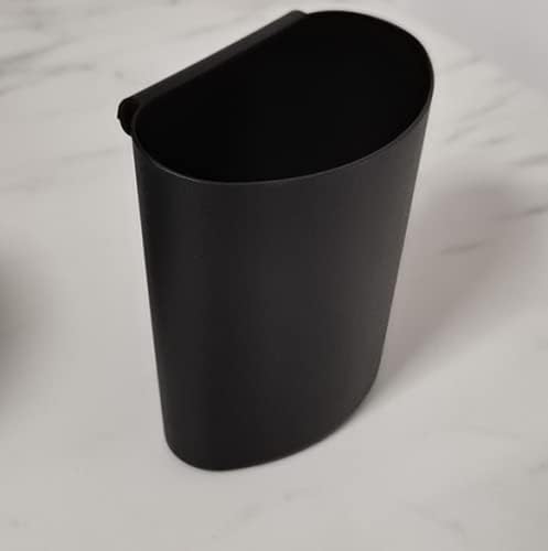 Rikyo 4Pcs Hanging Cup Holder,Rolling Cart Accessories,Plant Containers,Hanging Flower Pots,Space Saver,Storage Bucket,Make Up Pencil Holder Office,Kitchen Wall Organizer Decor (Black)
