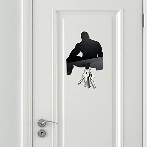 Metal Barry Wood Key Holder Hook Adult Funny Creative Wall Hanging Bedroom Door Key Hanging Decoration Key Holder Hanger