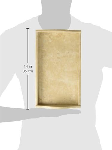 Creative Home Champagne Marble Arch Vanity Tray â Large 12.5" x 7.2" Beige Marble Organizer for Bathroom Countertop