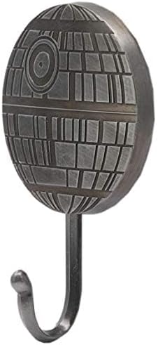 Open Road Brands Disney Star Wars Death Star Cast Iron Wall Hook - Star Wars Wall Hook for Coats, Jackets, Keys and More