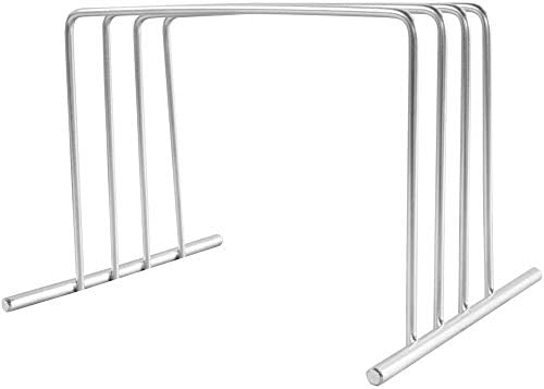 Small Cutting Board Organizer, Lifetime Stainless Steel Stores 1" Thick Baking Pans and Sheets, Fits in Cabinets