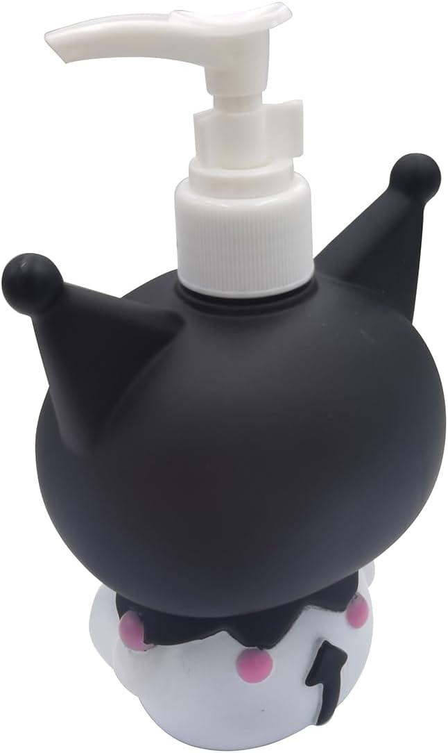 Cute Cartoon Animal Hand Soap Pump Lotion, Hand Soap, Shampoo, Shower Gel Dispenser, Cute Kumi Soap Dispenser Dinosaur Shaped Liquid Bottles Kids Empty Press Type Shampoo Bottles (Black Kulomi)
