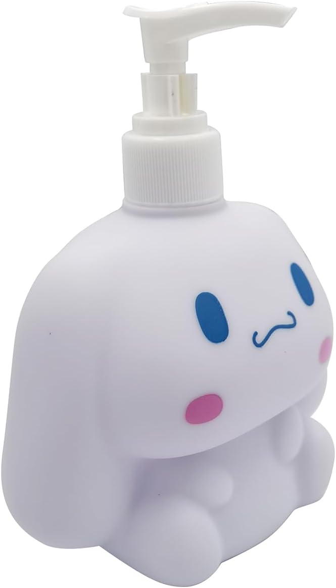 Cute Cartoon Animal Hand Soap Pump Lotion, Hand Soap, Shampoo, Shower Gel Dispenser, Soap Dispenser Dinosaur Shaped Liquid Bottles Kids Empty Press Type Shampoo Bottles (White)