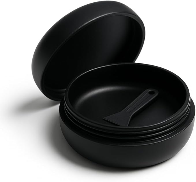 Brando Moon Small Metal Pill Container - 2.1 x 0.9” Pocket Size Portable Pill Box Case – Sturdy Storage Organizer for Coffee, Pills and other Small Components while Traveling