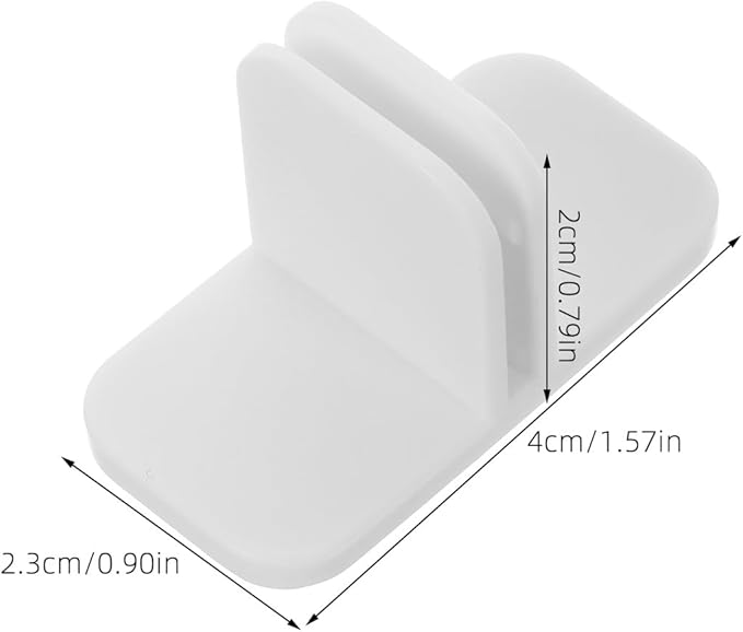 Unomor Kitchen Drawer Divider Clips 4Pcs Plastic Support Clamps for Securely Holding and Fixing Drawer Organizers in Kitchen and Vanity Drawers Easy Installation