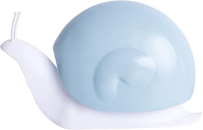 Hand Soap Dispenser 120ml Plastic Snail Soap Dispenser Kids Cute Pump Liquid Sanitizer Bottle Funny Cartoon Animal Countertop Dispenser for Bathroom Kitchen Office Toilet Hotel (Blue)