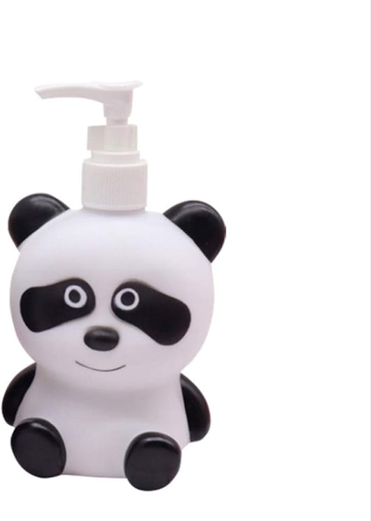 Dinosaur Panda Frog Cute Cartoon Animal Hand Soap Pump Lotion, Hand Soap, Shampoo, Shower Gel Dispenser, Suitable for Bathrooms, Kitchen Countertops, Bathroom Accessories (Panda)