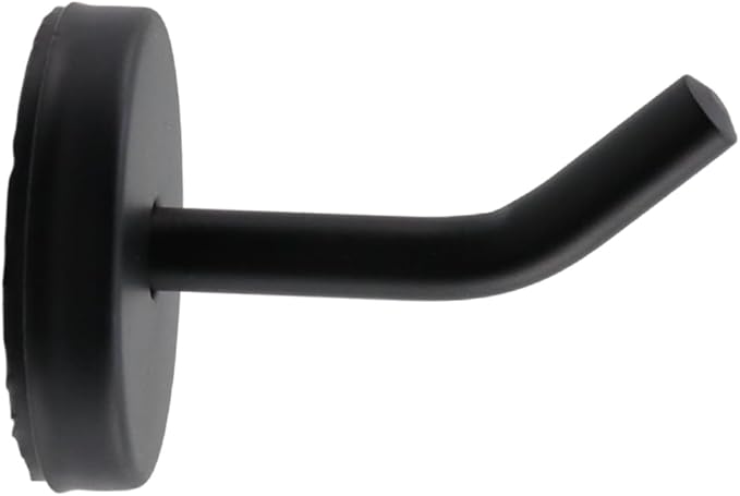 Coat Hook Towel Hooks Stainless Steel Heavy Duty Wall Hooks for Hanging Clothes Wall Mount Towel Holder for Bedroom Kitchen Closet 2.2" Length Black Brushed Surface -Pack of 6