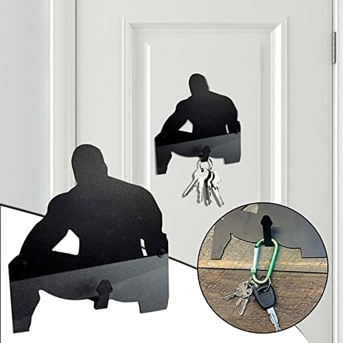 Metal Barry Wood Key Holder Hook Adult Funny Creative Wall Hanging Bedroom Door Key Hanging Decoration Key Holder Hanger
