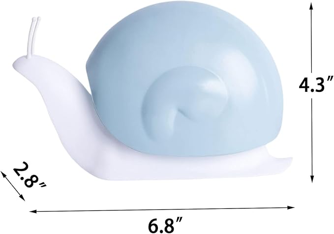 Hand Soap Dispenser 120ml Plastic Snail Soap Dispenser Kids Cute Pump Liquid Sanitizer Bottle Funny Cartoon Animal Countertop Dispenser for Bathroom Kitchen Office Toilet Hotel (Blue)