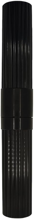 Toothbrush Holder - Black, Made in USA, with Ventilation Holes, for Toothbrush Covers, Toothbrush Holder, Toothbrush Soft, Durable Design, Hygienic Bathroom Accessory