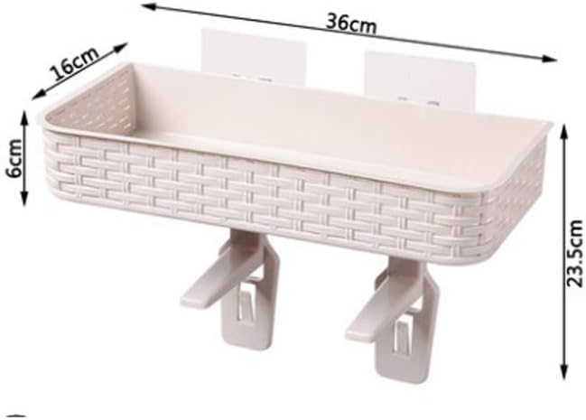 Japanese Plastic Rack, Wall Mounted Shower Shelf Corner Storage, Bathroom(E)