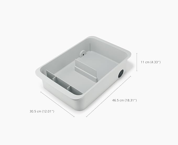 Joseph Joseph CupboardStore Large Easy-Access Wheeled Storage Caddy – Under-Sink Kitchen Organizer, Made from Recycled Plastic