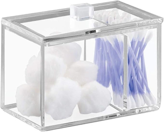 iDesign Clarity Wall Mount Nail Polish Storage Rack with 3 Shelves for Bathroom, Vanity, Closet, Bedroom, Set of 1, Canister